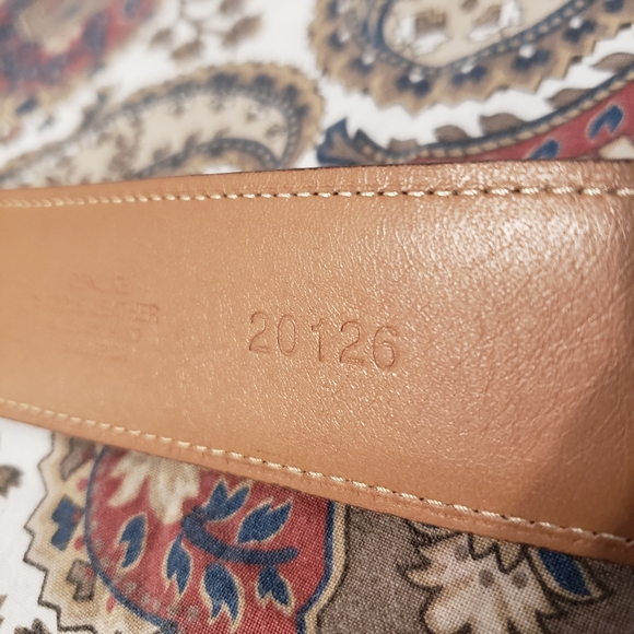 Martin Dingman Leather Belt Calfskin Tan Brown Size 36 #20126 - Picture 8 of 15